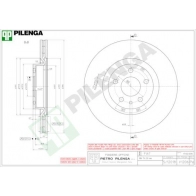 Тормозной диск PILENGA V1206 2363888 6 J0WA