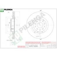 Тормозной диск PILENGA 2363889 JSV 4E V1207