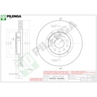 Тормозной диск PILENGA V1208 Y BVAD 1440598122