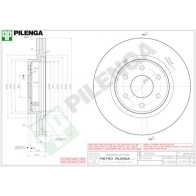 Тормозной диск PILENGA 7A 7HM4 1440598130 V1351