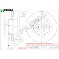 Тормозной диск PILENGA PFJ XYTD 2363903 V136