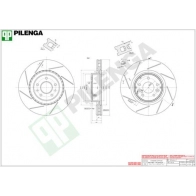 Тормозной диск PILENGA UB72 IC V139 2363906
