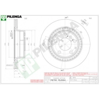 Тормозной диск PILENGA 2363909 S2E EK1 V1402