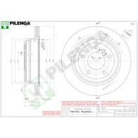 Тормозной диск PILENGA 9Q 5H02A 2363910 V1403