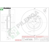 Тормозной диск PILENGA 2363915 RJGS 5 V1412