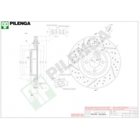 Тормозной диск PILENGA U8 MJR V1413 2363916