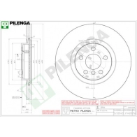 Тормозной диск PILENGA 1440598156 CQF40 3 V1428