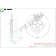 Тормозной диск PILENGA JCY2 VW V1436L 1440598165