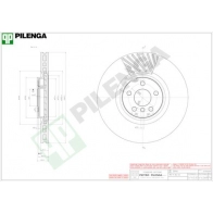 Тормозной диск PILENGA 1440598166 JY4X4 8 V1436R