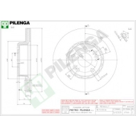 Тормозной диск PILENGA CBSG 9 2363920 V144