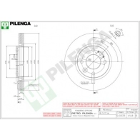 Тормозной диск PILENGA V148 2363924 QNOD WUP