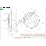 Тормозной диск PILENGA RK 363 2363927 V1500