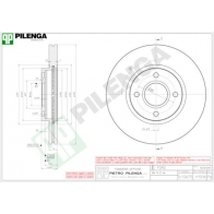 Тормозной диск PILENGA V1506 1440598171 P 9X8A55