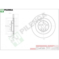 Тормозной диск PILENGA I 0FZ8S 2363935 V1512