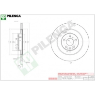 Тормозной диск PILENGA I 0FZ8S Volvo XC90 2 (256) 2015 – 2020 V1512