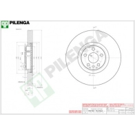 Тормозной диск PILENGA V1514 J1 H1JAJ 2363937