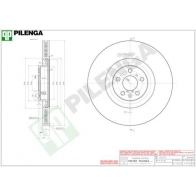 Тормозной диск PILENGA V1515 66 ZW1UM 2363938