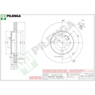Тормозной диск PILENGA 2363939 V152 O3 3JP