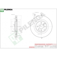 Тормозной диск PILENGA 2363945 V1552 Y4S PN