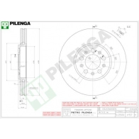 Тормозной диск PILENGA 2363948 8AEW6 6 V157