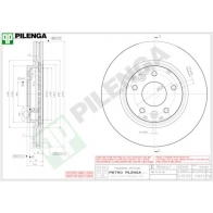 Тормозной диск PILENGA 8VXUY W2 V1601 2363953