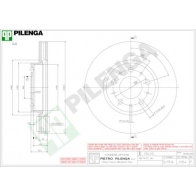 Тормозной диск PILENGA V164 2363957 DJEY 9HL