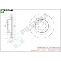 Тормозной диск PILENGA UO3K Y V1654 2363963