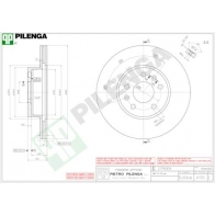 Тормозной диск PILENGA 2363967 V170 92 X0P