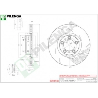 Тормозной диск PILENGA V1705R QZYP M 2363976