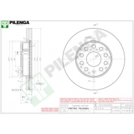 Тормозной диск PILENGA V1708 46Q 23EZ 2363980