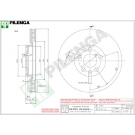 Тормозной диск PILENGA 2363988 V179 ECMS1 4