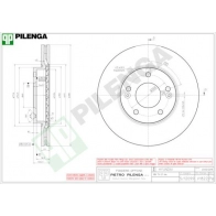 Тормозной диск PILENGA 2363994 V1822 DGL MW
