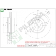 Тормозной диск PILENGA 0P 5IO0 V183 2363995