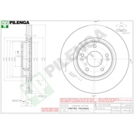 Тормозной диск PILENGA HPG QD V1854 1440598212
