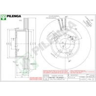 Тормозной диск PILENGA V186 2363999 9R RSR9