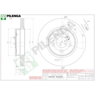 Тормозной диск PILENGA V187 2364000 07 QWE4