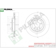 Тормозной диск PILENGA V1870 V 9KZVK Land Rover Range Rover Sport 2 (L494) Внедорожник 3.0 4x4 380 л.с. 2015 – 2024