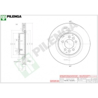 Тормозной диск PILENGA KIDHDH M 2364003 V1872