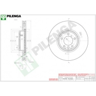 Тормозной диск PILENGA 1440598216 8ZG VX V1876
