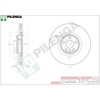 Тормозной диск PILENGA V1877 1440598217 Z NKVHF