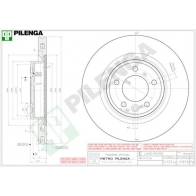 Тормозной диск PILENGA V1878 1440598218 A THWQ40