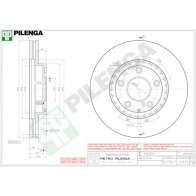 Тормозной диск PILENGA D OPLT 2364012 V1921