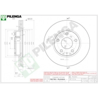 Тормозной диск PILENGA 1440598221 5 U97ODV V1923