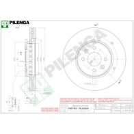 Тормозной диск PILENGA V1981 B7XPEV I 2364022