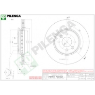 Тормозной диск PILENGA V1981 B7XPEV I Renault Captur (H50) 1 Кроссовер 1.3 TCe 150 (J5NK) 150 л.с. 2018 – 2024