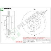 Тормозной диск PILENGA WBW VK 2364027 V203