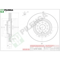 Тормозной диск PILENGA F0 2T5X V218 2364039