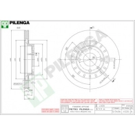 Тормозной диск PILENGA 2364040 V220 2W2M DM