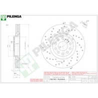 Тормозной диск PILENGA 2364044 4P GYKBM V224
