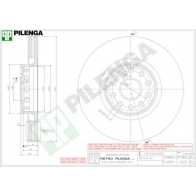 Тормозной диск PILENGA P9 P4FO V225 2364045
